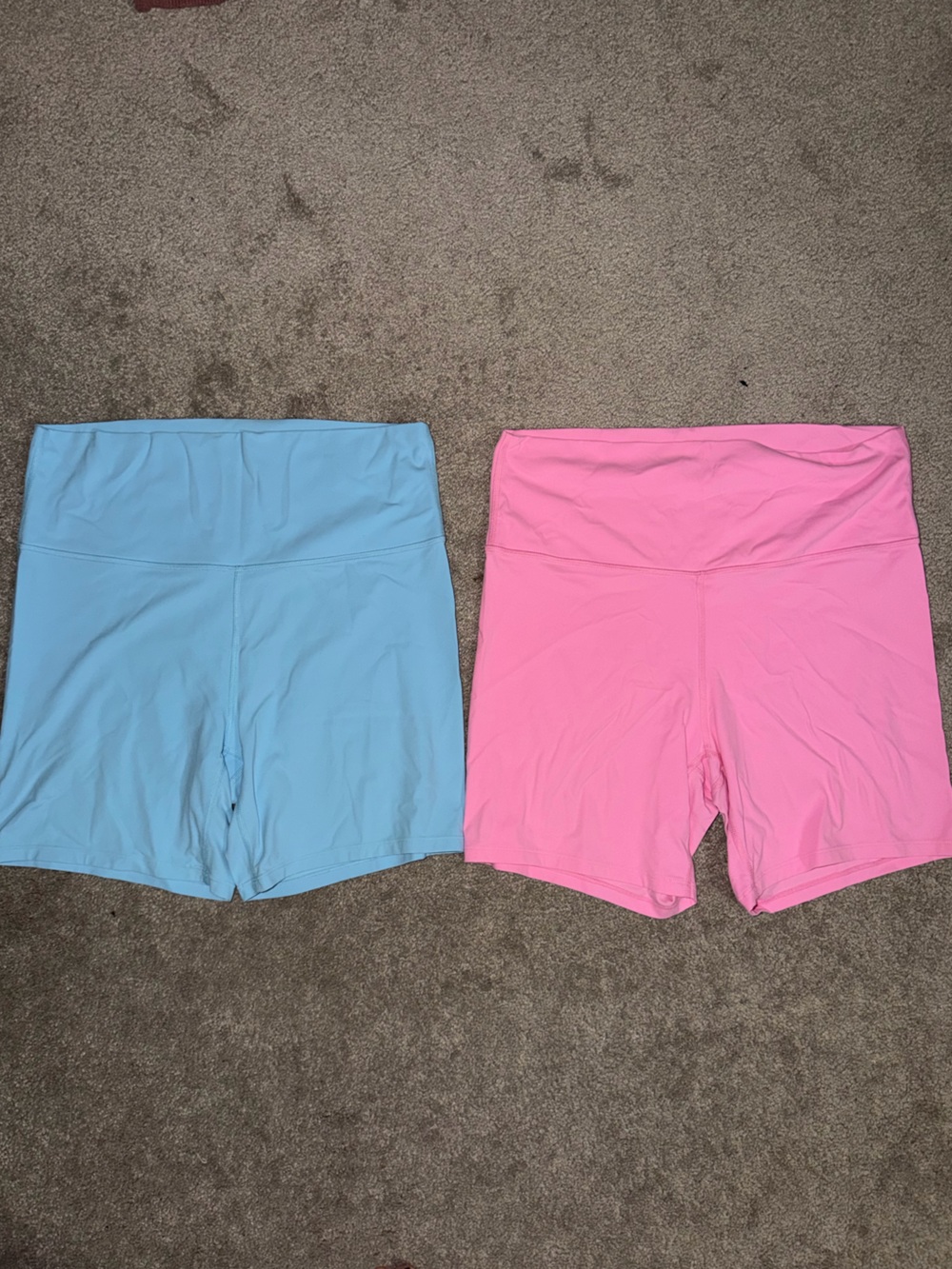 all in motion Light Blue & Pink Women’s Bike Shorts Duo